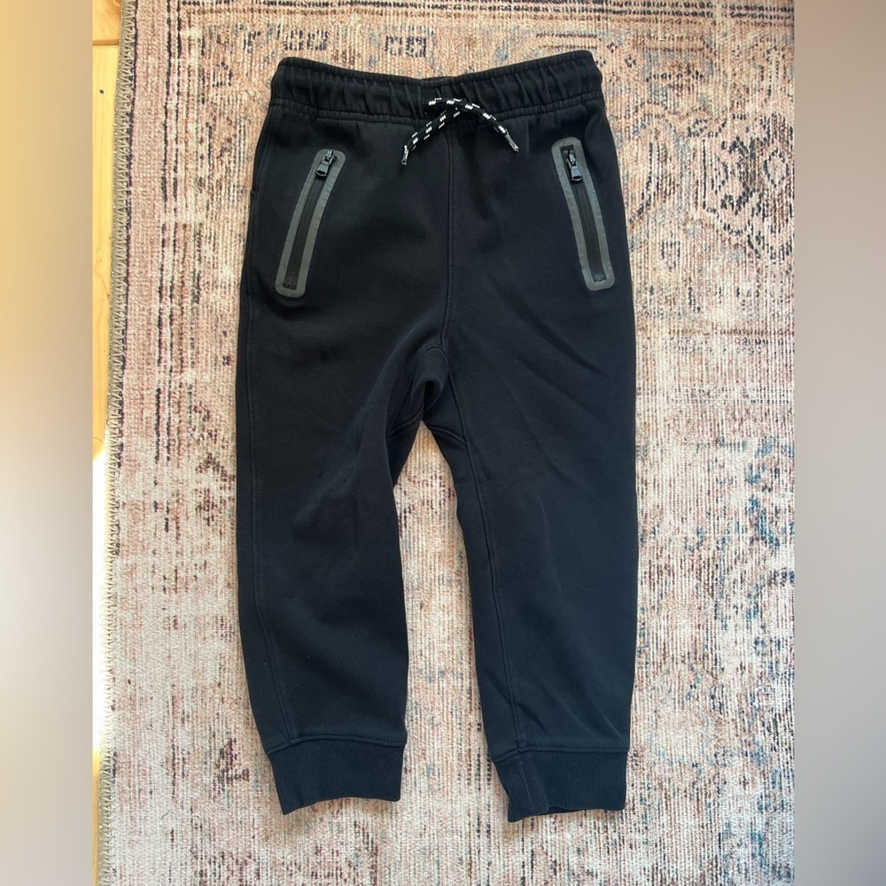 Old Navy Black Kids Joggers with Zipper Pockets